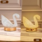 ⁦Lampe de Table et Veilleuse à Intensité Variable en Crystal⁩ - الصورة ⁦5⁩