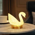 ⁦Lampe de Table et Veilleuse à Intensité Variable en Crystal⁩ - الصورة ⁦4⁩