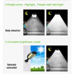 ⁦Projecteur Solaire LED avec Capteur de Mouvement IP65 JF-8188A⁩ - الصورة ⁦5⁩