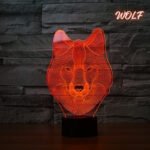 ⁦Lampe Veilleuse de bureau 3D 7 lumières changeantes de couleurs En Acrylique⁩ - الصورة ⁦2⁩