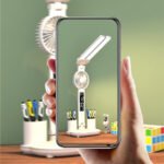 ⁦Lampe de bureau LED à double tête avec ventilateur et Horloge  - مصباح مكتب مع منبه ومروحة مدمجة⁩ - الصورة ⁦5⁩