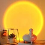 ⁦Lampe de coucher de soleil d'astronaute et humidificateur d'air sans fil, diffuseur à batterie Rechargeable1200mAh⁩ - الصورة ⁦3⁩