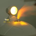 ⁦Lampe de coucher de soleil d'astronaute et humidificateur d'air sans fil, diffuseur à batterie Rechargeable1200mAh⁩ - الصورة ⁦4⁩
