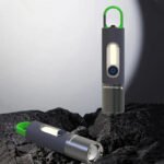 ⁦Lampe de poche LED zoomable 4 modes, Rechargeables 1800mAh⁩ - الصورة ⁦3⁩