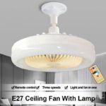⁦Lampe et Ventilateur de plafond silencieux avec télécommande 30W 220V⁩ - الصورة ⁦2⁩