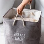 ⁦Panier à vêtements de grande capacité durable - سلة تجميع ملابس الغسيل⁩ - الصورة ⁦7⁩