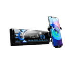 ⁦Poste radio BT Avec Support smart-phone intégré  1 Din Radio FM ,SD,TF, 2-USB 12V⁩ - الصورة ⁦2⁩