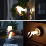 ⁦Veilleuse LED à Levier avec Interrupteur à bascule Rechargeable - مصباح غرف نوم قابل للشحن⁩ - الصورة ⁦2⁩