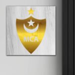 ⁦Cadre en Acrylique Effet Gold Miroir Motif Club MCA⁩ - الصورة ⁦2⁩