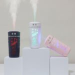 ⁦Diffuseur d'huiles essentielles et d'arôme froid, tasse de fleur de Lotus USB 250ml⁩ - الصورة ⁦12⁩