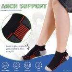 ⁦Chaussettes de Sport à la Cheville Antidérapant Orange - جوارب رياضية غير قابلة للإنزلاق⁩ - الصورة ⁦2⁩