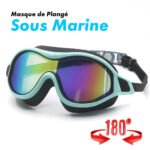 Lunettes de Plangée sous marine anti-buée pour adultes - Protection UV Transparence à 180°