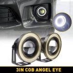 ⁦Feu antibrouillard rond LED IP65 7000K éclairage blanc super brillant⁩ - الصورة ⁦6⁩