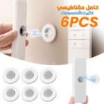 Support mural magnétique pour télécommande et Accessoires 6Pcs - حامل أكسسوارات مغناطيسي