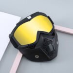 ⁦Casque Moto avec Lunettes Amovibles Coloré Anti-Bouée⁩ - الصورة ⁦6⁩