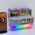 ⁦Radio Portable Rétro et Haut Parleur Bluetooth Style Vintage MD-1313BT - مكبر صوت بلوتوث⁩ - الصورة ⁦6⁩