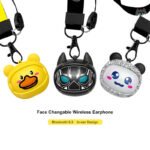 ⁦Écouteurs sans fil Modio Q12 BT5.3 avec design personnalisable et coques interchangeables - سماعات لاسلكية جودة أصلية⁩ - الصورة ⁦2⁩