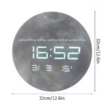 ⁦Horloge Murale Moon Numérique LED 13 Pouces – ساعة حائط رقمية⁩ - الصورة ⁦3⁩