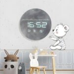 ⁦Horloge Murale Moon Numérique LED 13 Pouces – ساعة حائط رقمية⁩ - الصورة ⁦5⁩