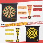 ⁦Jeu de fléchettes magnétique 6 Fléchettes double face⁩ - الصورة ⁦3⁩