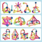 ⁦Blocs de Construction Magnétiques 42 pièces pour Enfants - لعبة تركيب القطع المغناطسية للأطفال⁩ - الصورة ⁦7⁩