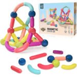 Blocs de Construction Magnétiques 42 pièces pour Enfants - لعبة تركيب القطع المغناطسية للأطفال