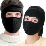 Masque moto pour l'hiver coupe-vent en polaire avec protection pour les yeux - قناع مضاد للبرد لسائقي الدراجات النارية