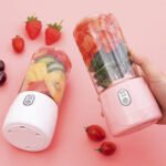 ⁦Mixeur portable,mini blenders pour smoothies et milk-shakes, presse-agrumes USB rechargeable 400ML⁩ - الصورة ⁦2⁩