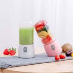 ⁦Mixeur portable,mini blenders pour smoothies et milk-shakes, presse-agrumes USB rechargeable 400ML⁩ - الصورة ⁦3⁩