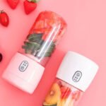 ⁦Mixeur portable,mini blenders pour smoothies et milk-shakes, presse-agrumes USB rechargeable 400ML⁩ - الصورة ⁦4⁩