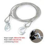 ⁦Cable de remorquage 5ton avec fil d'acier de qualité supérieure - كابل جر العربات⁩ - الصورة ⁦5⁩