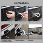 ⁦Cable de remorquage 5ton avec fil d'acier de qualité supérieure - كابل جر العربات⁩ - الصورة ⁦3⁩