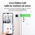 ⁦Sonnette et interphone Wifi Sans Fil avec caméra vidéo⁩ - الصورة ⁦4⁩