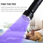 ⁦lampe de poche UV  21LED en alliage d'aluminium détecteur des scorpions et faux billet -  المصباح بالأشعة فوق البنفسجية كاشف للعقارب والعملات المزورة⁩ - الصورة ⁦4⁩