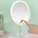 ⁦Miroir cosmétique avec lumière LED en forme Rond Rechargeable⁩ - الصورة ⁦4⁩