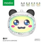 ⁦Écouteurs sans fil Modio Q11 BT5.3 avec design cute et coques interchangeables - سماعات لاسلكية جودة أصلية⁩ - الصورة ⁦2⁩