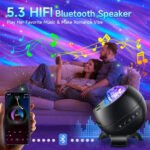 ⁦Projecteur d'aurores et Haut Parleur Bluetooth  avec 15 modes d'éclairage - جهاز عرض نجوم ومكبر صوت⁩ - الصورة ⁦6⁩