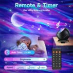 ⁦Projecteur d'aurores et Haut Parleur Bluetooth  avec 15 modes d'éclairage - جهاز عرض نجوم ومكبر صوت⁩ - الصورة ⁦3⁩