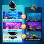 ⁦Projecteur d'aurores et Haut Parleur Bluetooth  avec 15 modes d'éclairage - جهاز عرض نجوم ومكبر صوت⁩ - الصورة ⁦2⁩