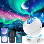 Projecteur d'aurores et Haut Parleur Bluetooth  avec 15 modes d'éclairage - جهاز عرض نجوم ومكبر صوت