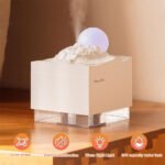 ⁦Humidificateur Cube 300 ml avec Veilleuse de Lune Colorée - معطر جو في الغرفة⁩ - الصورة ⁦4⁩