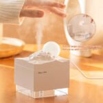 ⁦Humidificateur Cube 300 ml avec Veilleuse de Lune Colorée - معطر جو في الغرفة⁩ - الصورة ⁦6⁩