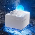⁦Humidificateur Cube 300 ml avec Veilleuse de Lune Colorée - معطر جو في الغرفة⁩ - الصورة ⁦7⁩