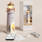 ⁦Veilleuse à Projection de Lumière de Lune avec Télécommande - جهاز عرض ضوء القمر⁩ - الصورة ⁦2⁩