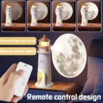 ⁦Veilleuse à Projection de Lumière de Lune avec Télécommande - جهاز عرض ضوء القمر⁩ - الصورة ⁦4⁩