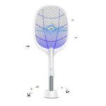 ⁦Tapette à mouches électrique 2 en 1 rechargeable par USB LTD638 - صاعق الناموس⁩ - الصورة ⁦2⁩