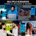 ⁦Lumière D'Ambiance Méduse LED, Veilleuse Décoration Bureau Table , Carré V2⁩ - الصورة ⁦6⁩