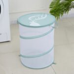 ⁦Panier à vêtements sales Pliable avec couvercle⁩ - الصورة ⁦3⁩