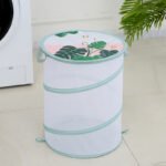 ⁦Panier à vêtements sales Pliable avec couvercle⁩ - الصورة ⁦5⁩