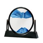 ⁦Sablier 3D en Verre rond 12 pouces pour la décoration de la maison⁩ - الصورة ⁦5⁩